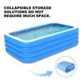 thumbnail image 4 of Large Blue Inflatable Swimming Pool - Durable Family Pool Measuring 120.08*67.72*25.59 Inches for All Ages - Perfect for Outdoor Summer Water Parties in Your Backyard or Garden, 4 of 6