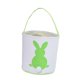 thumbnail image 2 of Lovely Easter Bunny Basket Bag Egg Hunt personalizado con asa de transporte Tote Easter Rabbit Cubos para niño niña regalo, decoración de fiesta navid Cola Verde SM SunniMix Canasta Conejito De Pascua, 2 of 8