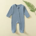 thumbnail image 2 of LOVZFMLL 3-12 Months Newborn Boys Girls Pajamas Footed Onesie Jumpsuit Zip Up Cotton Romper Sleep and Play Loungewear Clothes, 2 of 8