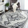 thumbnail image 2 of SAFAVIEH Tulum Apache Abstract Area Rug, 4' x 6', Ivory/Black, 2 of 8