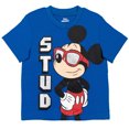 thumbnail image 5 of Disney Mickey Mouse Little Boys T-Shirt and Mesh Shorts Outfit Set Infant to Big Kid, 5 of 5