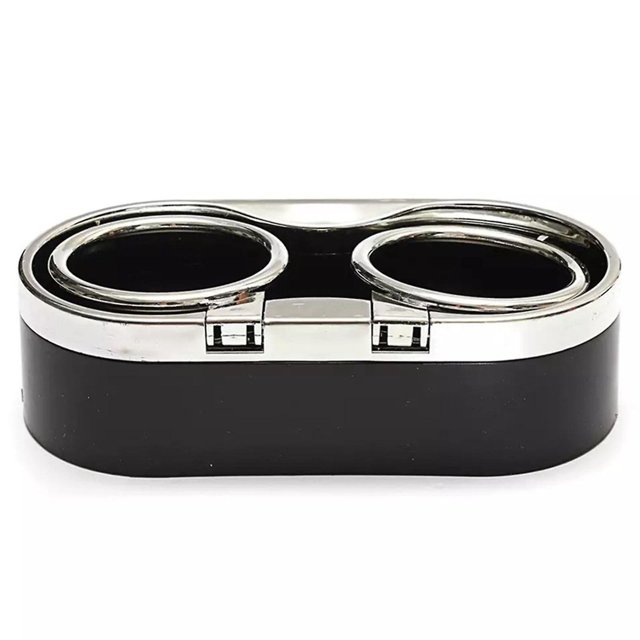 Soporte para bebidas de doble orificio para vehículo, organizador Interior para coche, soporte para botella y taza