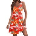 thumbnail image 1 of Vestidos de Verano con Cuello en V para Mujeres 2025 Casual con Bolsillos Boho Beach Camisetas Vestido Tanque Suelto, 1 of 7