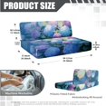 thumbnail image 3 of SCRAWLGOD Hydrangea Dragonfly Print RV Dinette Cushions Covers Stretch Universal Camper Car Cushion Slipcover Washable 2 Piece Set RV Couch Cover for Camper Car Bench Seats, 3 of 8