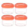 thumbnail image 1 of Salad Dressing Container- 35Ml Small Containers With Lids Leakproof Condiment Containers, Reusable Plastic Sauce Containers Stackable Small Dipping Sauce Cups Set Without Bpa (4 Packs), 1 of 5