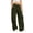 Army Green, variant on Naotn Women's Cargo Sweatpants Casual Elastic Drawstring Waist Wide Leg Sweat Pants Baggy Running Gym Pants with Side Pockets Navy 2XL