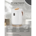 thumbnail image 4 of 20L Towel Warmers for Bathroom, Luxury Large Spa Towel Warmer Bucket, 15/30/45/60 Min Auto Shut Off, with LED Screen, Handle, Fits Towels, Blankets, Bathrobes, PJ's, for Him & Her, 4 of 9