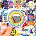 thumbnail image 2 of Paquete de pegatinas con símbolos musicales de anime para niños, 50 unidades, 2 of 3