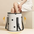 thumbnail image 6 of Foldable Foot Soaking Basin | Large Capacity Collapsible Water Bucket | 32x37CM Durable Double-Layer Cloth | Portable, Heat-Resistant to 90°C | Sturdy, Leakproof Spa Tub for Home & Travel, 6 of 9