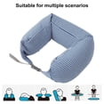 thumbnail image 3 of TNOBHG Inflatable Neck Pillow Breathable Adjustable Stuffable U-shaped Travel Neck Pillow with Hidden Zipper Super Soft Neck Support U-shaped Travel Pillow, 3 of 8