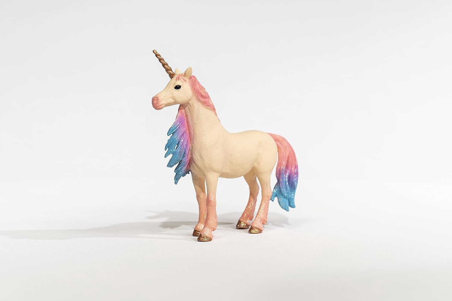 schleich 70723 bayala Mythical Decorated Marshmallow Unicorn Mare Figurine - Featuring Glittery