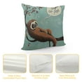 thumbnail image 4 of Nawypu  Cartoon Sloth On The Tree Throw Pillow Cover Lake Green Cute Funny Animal Star Decorative Pillow Case Home Decor Square Pillowcase, 4 of 5
