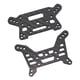 thumbnail image 1 of Soportes de amortiguadores delanteros y traseros de alta durabilidad, repuesto de fibra de carbono para coche RC 7303, escala 1/7, 1 of 8