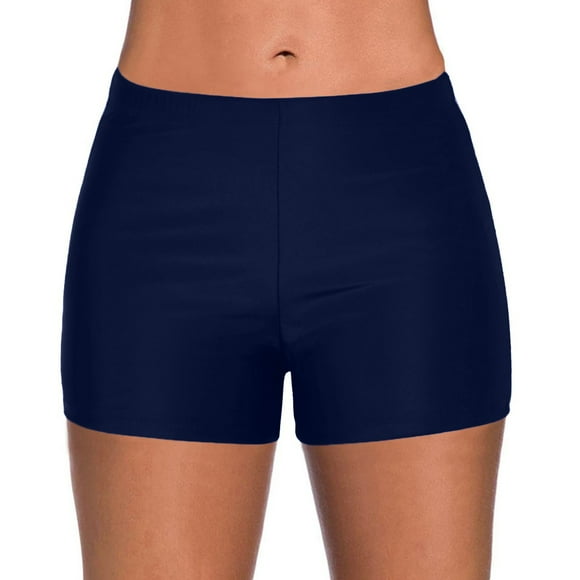 Dyfzdhu Swim Shorts Women Running High Waist Bikini Bottoms Briefs Beach Bottom Swimwear Blue