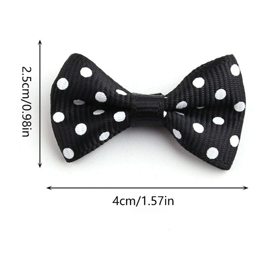 500Pcs Grosgrain Ribbon Bowknots Embellishments 4cm Bowknot for Hair Bow Hair Pin, Card Making Gift Wrap Decorations