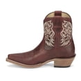 thumbnail image 3 of Justin Boots Womens Isabella Embroidered Snip Toe Cowboy  Ankle Dress Boots, 3 of 5