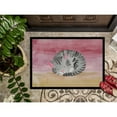 thumbnail image 3 of Sleeping Grey Cat Watercolor Doormat 18x27, 3 of 4