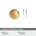 thumbnail image 4 of Amerock Farewind 1-1/4 inch (32mm) Diameter Champagne Bronze Cabinet Knob, 4 of 6