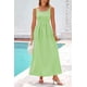 thumbnail image 5 of Vestido PRETTYGARDEN 2025 Verano Maxi Cuadros Verde XXL, 5 of 8