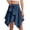 Bm 04 Dark Blue, variant on Women's Skirt Elastic High Waist Skirt Western Boho Skirt Ruffle Asymmetrical Country Cowgirl Beach Skirt