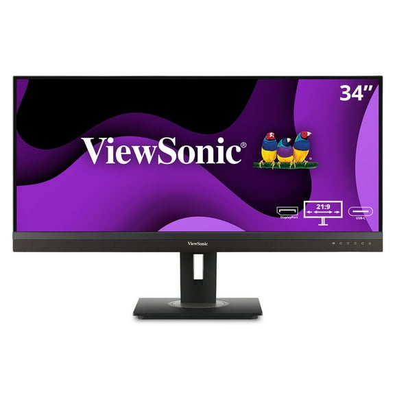 ViewSonic Ergonomic VG3456A 34" Ultrawide QHD IPS 100Hz 5ms Desktop Monitor