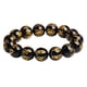 thumbnail image 2 of Pulseras de cuentas de oración budista de piedra negra de imitación, brazalete Om Mani Padme Hum para hombres y mujeres, 2 of 4
