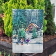 thumbnail image 3 of America Forever Winter Cabin Garden Flag Double Sided Vertical 12.5 x 18 inches for Outdoor, Yard, Porch Happy Holiday Welcome Winter Farmhouse Forest Family Garden Décor, 3 of 3