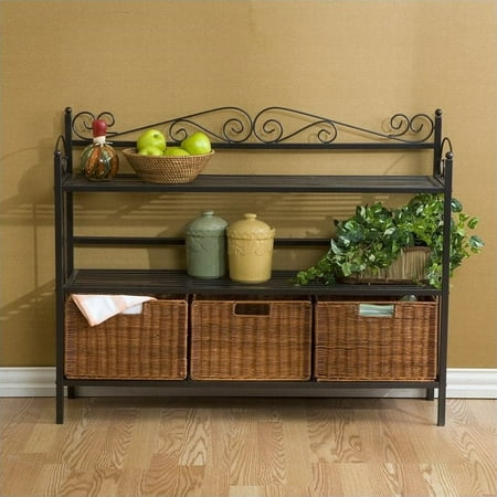 Low Celtic Kitchen Storage Unit with Baskets