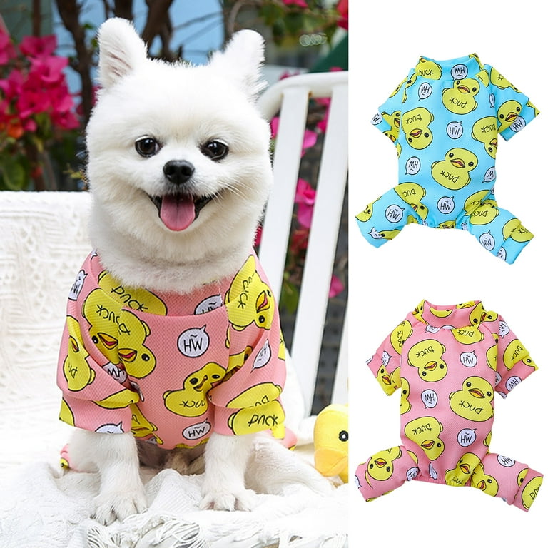 Puppy in hotsell duck pajamas