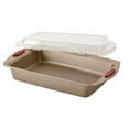 Rachael Ray 10Piece Cucina Nonstick Bakeware Set, Brown with Red