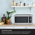 thumbnail image 4 of Magic Chef 2.2 cu ft Countertop Microwave Ovens in Silver Stainless Steel, 4 of 10