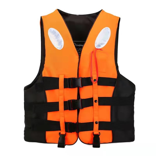 Maojin Chaleco de kayak para adultos Chaleco de natación de alta flotabilidad Chaqueta de seguridad ajustable para hombres y mujeres Ideal para paseos en bote, natación, deportes acuáticos y más
