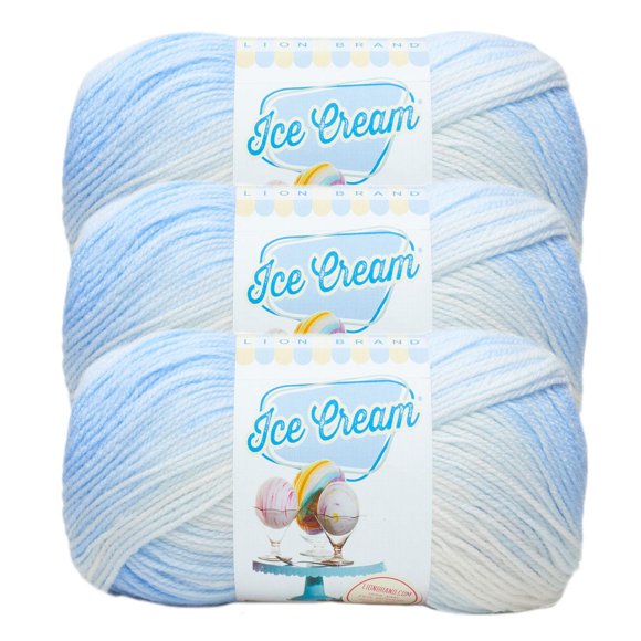 Lion Brand Ice Cream Yarn - Blueberry