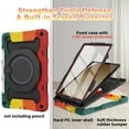 thumbnail image 5 of ROISKIN Case for Galaxy Tab A9 Plus 5G/ A9+ 11 Inch with HD Screen Protector & Shoulder Strap,Heavy Duty Military Case for Samsung Galaxy A9 Plus SM-X210/X216/X218 - Rotating Stand for Kids, 5 of 6