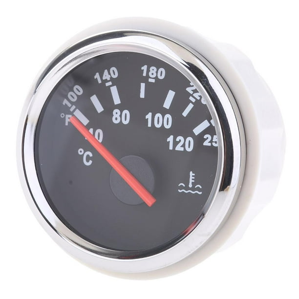52mm 2 '' 9-32V Impermeable IP67 40 ~ 120 ℃ 287.4-22.4Ω Medidor de temperatura del agua para Tipo 2 Soledad Indicador de temperatura del agua marina