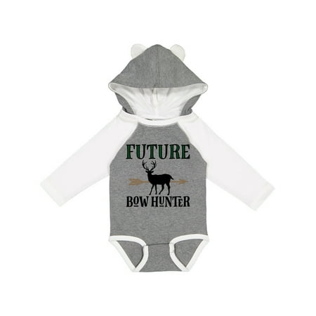 

Inktastic Hunting Future Bow Hunter Gift Baby Boy Long Sleeve Bodysuit