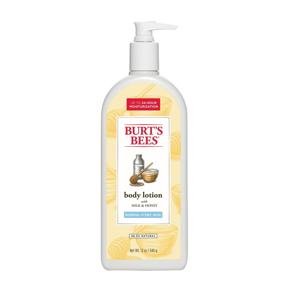 Burt's Bees Milk and Honey Body Lotion 12 oz Bottle