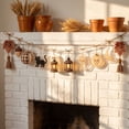 thumbnail image 6 of 59Inch Halloween Acrylic Hanging Banner - Rustic Fall Pumpkin Ghost Skull Witch Hat Hanging Garland with Tassels - Vintage Autumn Thanksgiving Wall Mantel Fireplace Party Decor, 6 of 7