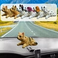 thumbnail image 5 of KRONDO Car Interior Ornaments Cute Shaking Plush Dog Dalmatian/Husky/St. Bernard/Chihuahua/Shepherd/Beagle Q3D0 Gift Decoration Childre, 5 of 9