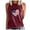 DT-Wine, variant on DailyTrove Women's Broken American Flag Heart Tank Top - Polyester Patriotic & Edgy Wear, Stylish for Gatherings