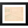 thumbnail image 2 of Winold Reiss 18x15 Black Modern Framed Museum Art Print Titled - Interior Design Drawings for Unidentified Rooms.) (Sketch for Interior with Green Coloring and Floral Pattern on Wall (1910), 2 of 5