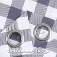 thumbnail image 5 of Buffalo Plaid Curtains, Farmhouse Buffalo Check Textured Grommet Window Curtain Panels,Gingham Light Filtering Window Drapes Rod Pocket Curtains for Living Room,W37 x L63 Inches,2 Panels, 5 of 9