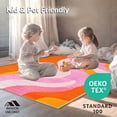 thumbnail image 4 of ODIKA 4'x6' Machine Washable Non-Slip Area Rug, Vibrant Swirling with Retro Funky Design High Traffic Rug, Orange, 144853, 4 of 7