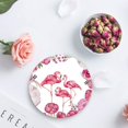 thumbnail image 4 of XDDJA Flamingo Set of 6 Round Coaster for Drinks, Absorbent Ceramic Stone Coasters Cup Mat with Cork Base for Home Kitchen Room Coffee Table Bar Decor, 4 of 5
