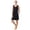Black Onyx, variant on Women’s Knit Scoop Neck Henley 36” Chemise, Sizes XS-5X