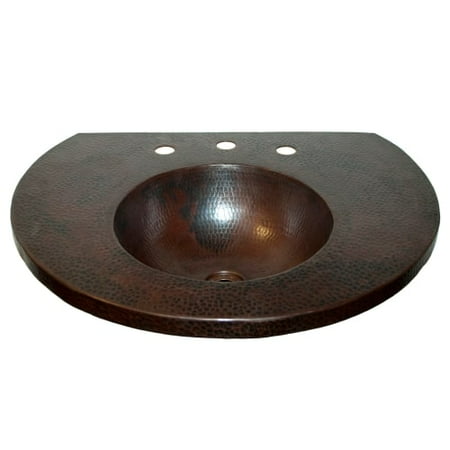 Native Trails Vnt202 Vintner S 24 Hammered Copper Vanity Top With Native Trails Vnt202 Vintner S 24 Hammered Copper Vanity Top With Integrated Basin And Widespread Faucet