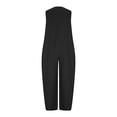 thumbnail image 5 of Aoochasliy Clothes Womens Pants Petite Ladies Fashion Loose Jumpsuit Casual Suspender Pants Wide Leg Solid Overalls, 5 of 6