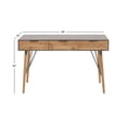 thumbnail image 4 of DecMode 48" x 30" Brown Wood 3 Drawers Console Table, 1-Piece, 4 of 12