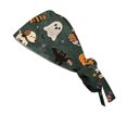 thumbnail image 4 of Working Cap for Women, Adjustable Elastic Band Halloween Beanie Hat Work Scrub Cap with Sweatband, 4 of 6