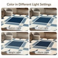 thumbnail image 7 of ODIKA 6'x9' Washable Area Rug Solid That Navy Center Grid Inspired Farmhouse Couch Geometric for Family Room, Living Room, Master Bedroom, Non-Slip, Easy Care, 7 of 7